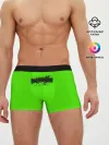 Мужские трусы боксеры / Гранж зеленый