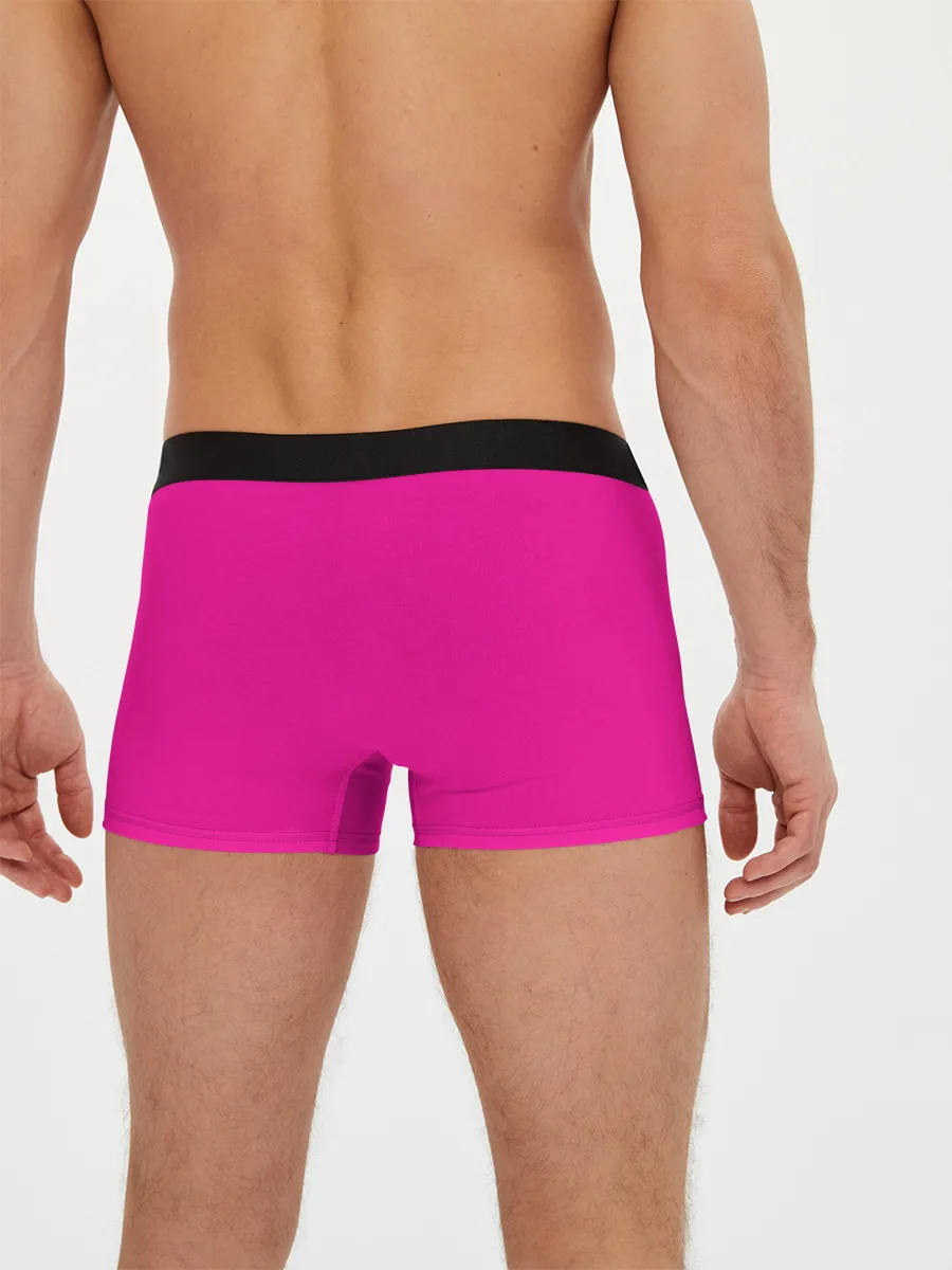 Мужские трусы боксеры / Гранж розовый