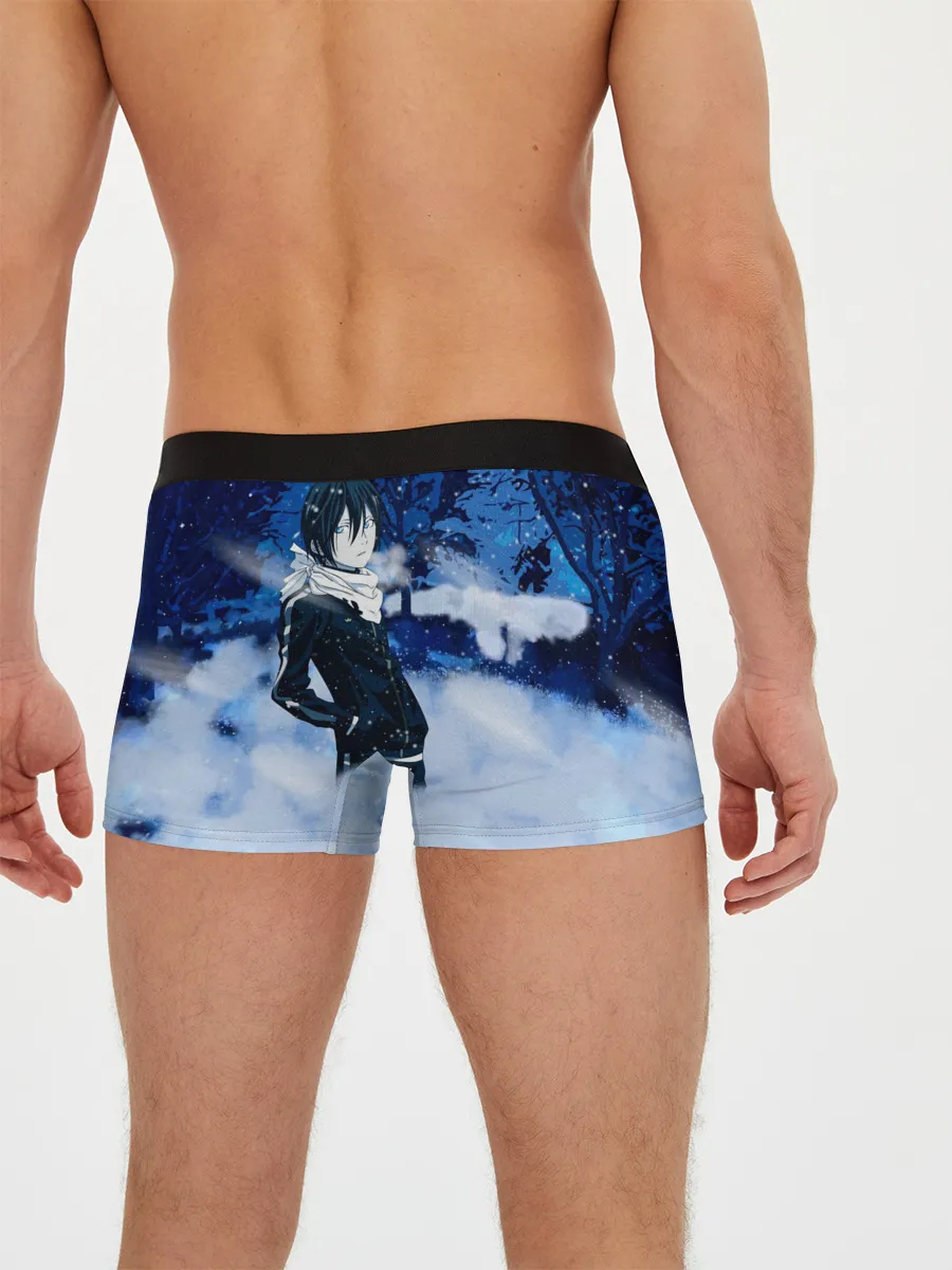 Мужские трусы боксеры / Снежный Ято. БЕЗДОМНЫЙ БОГ