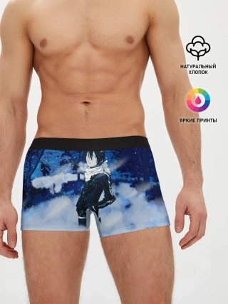 Мужские трусы боксеры / Снежный Ято. БЕЗДОМНЫЙ БОГ
