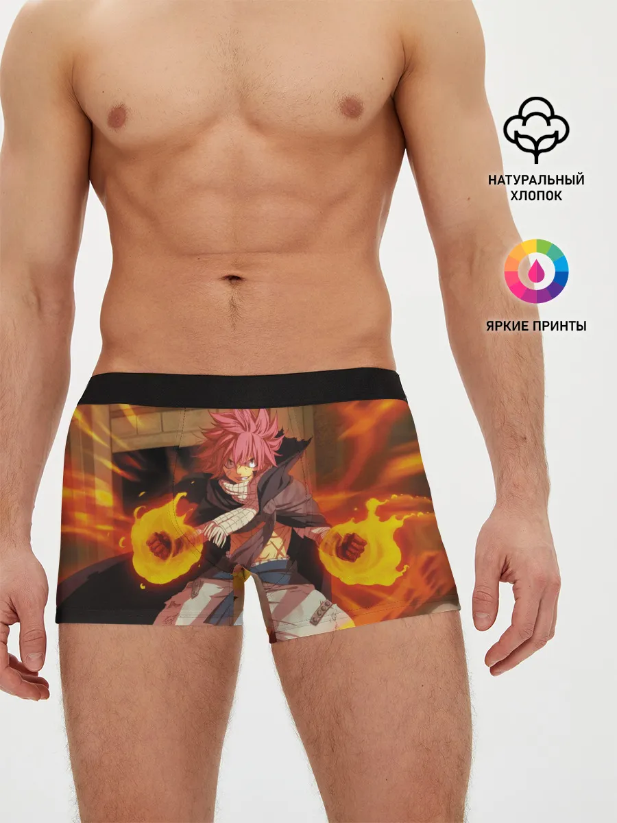 Мужские трусы боксеры / Нацу огненный боец