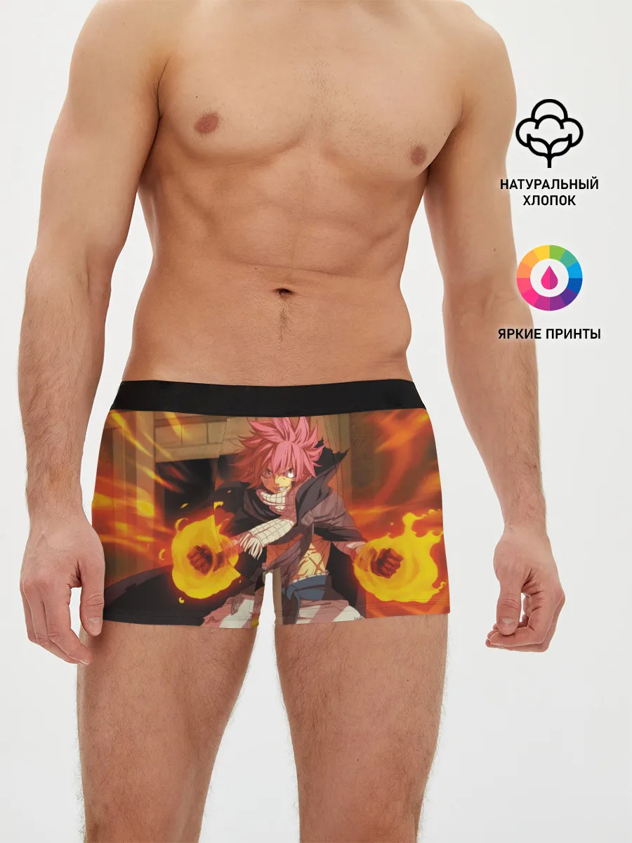 Мужские трусы боксеры / Нацу огненный боец