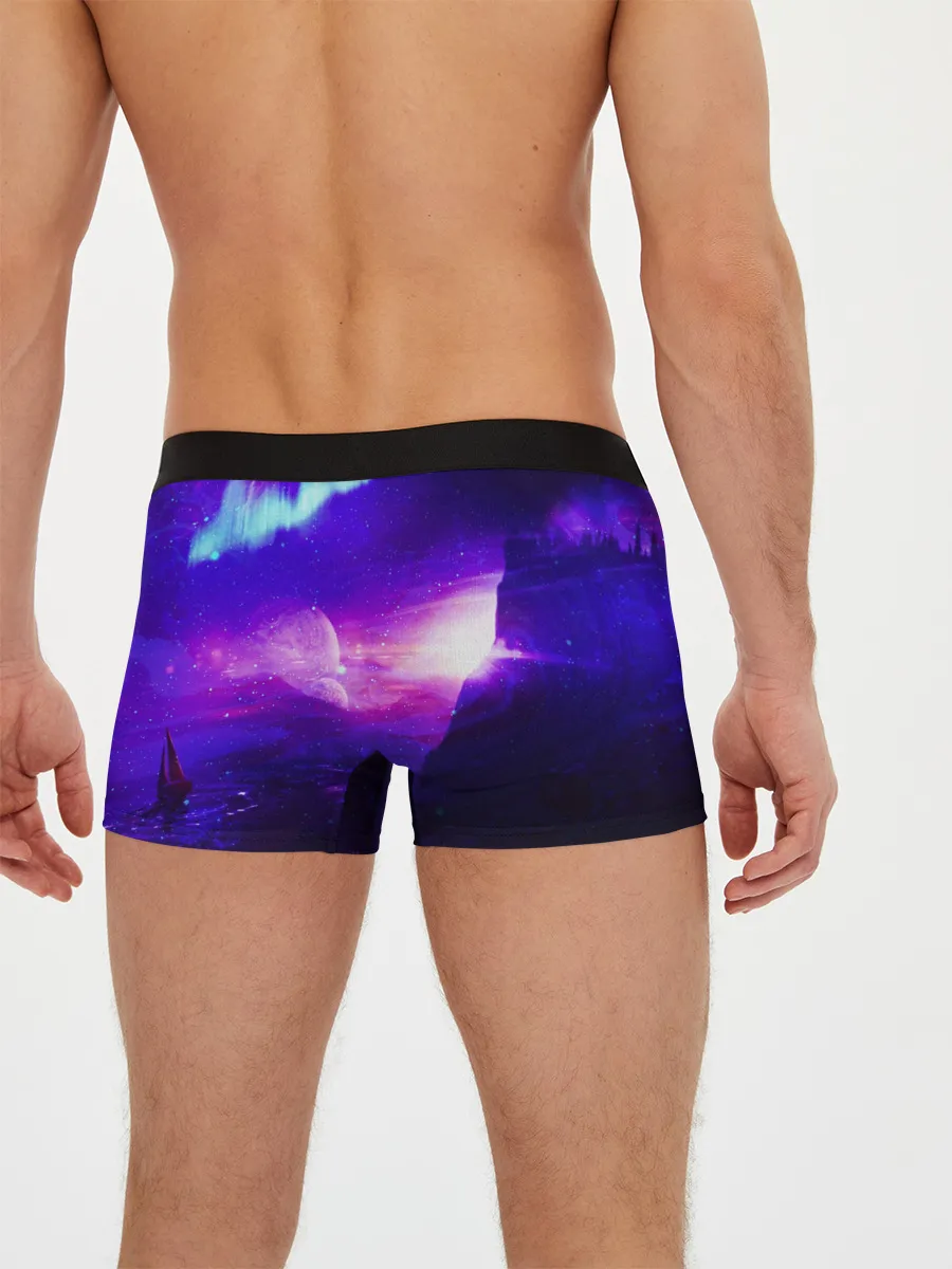 Мужские трусы боксеры / Космическое сияние