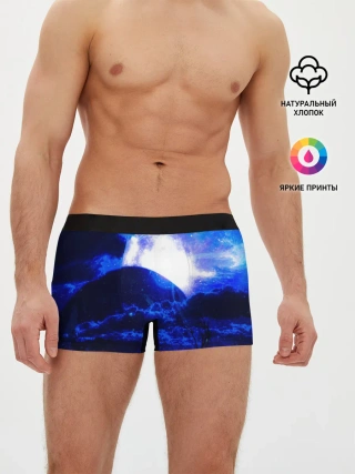 Мужские трусы боксеры / Космический закат