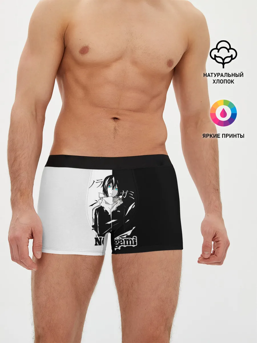 Мужские трусы боксеры / БЕЗДОМНЫЙ БОГ. Черное и Белое