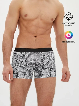 Мужские трусы боксеры / Череп из ахегао