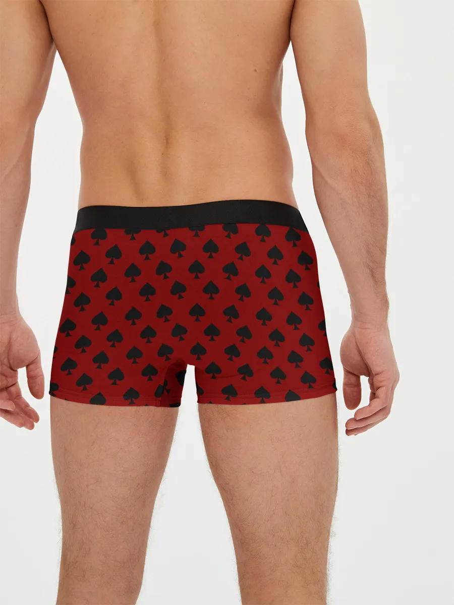 Мужские трусы боксеры / Kakegurui пики на черном