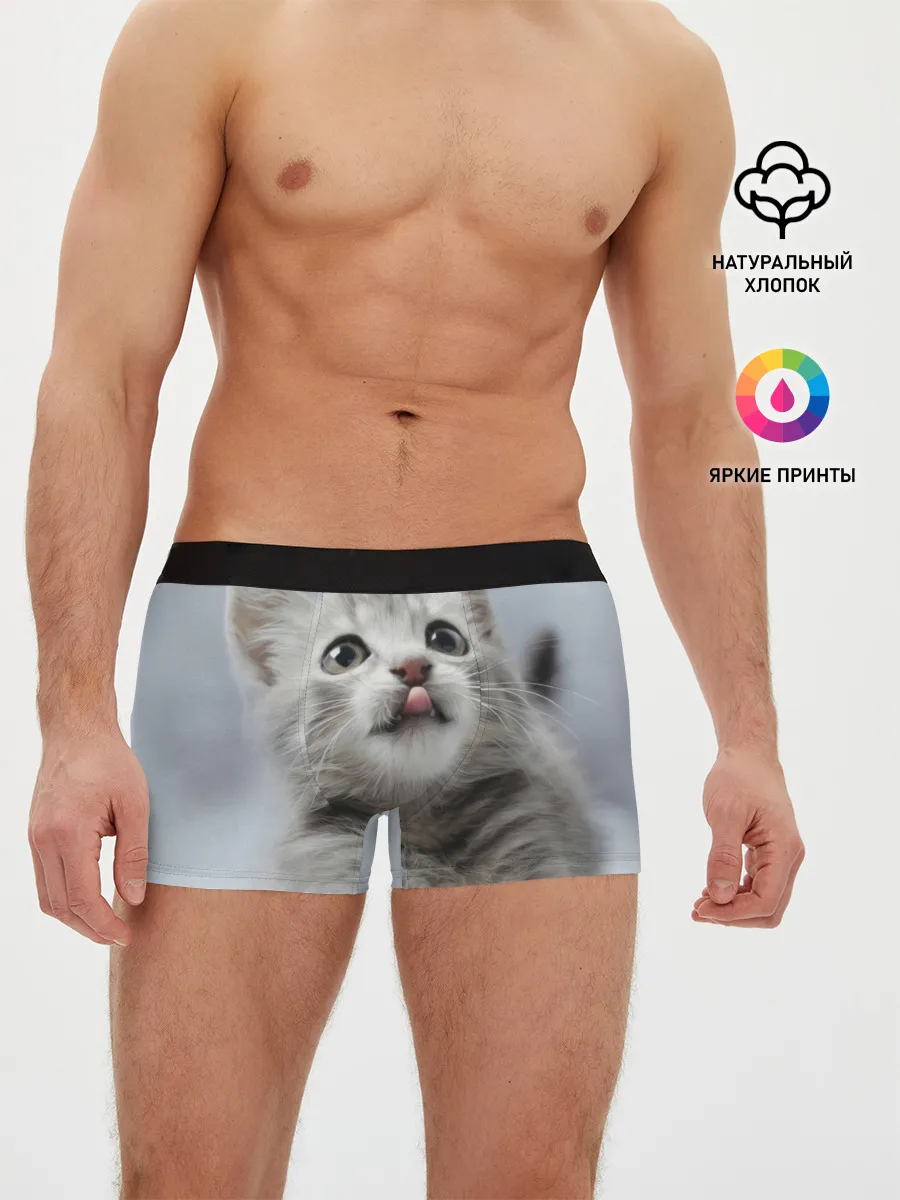Мужские трусы боксеры / Котенок