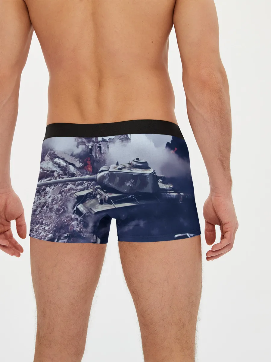 Мужские трусы боксеры / Танки