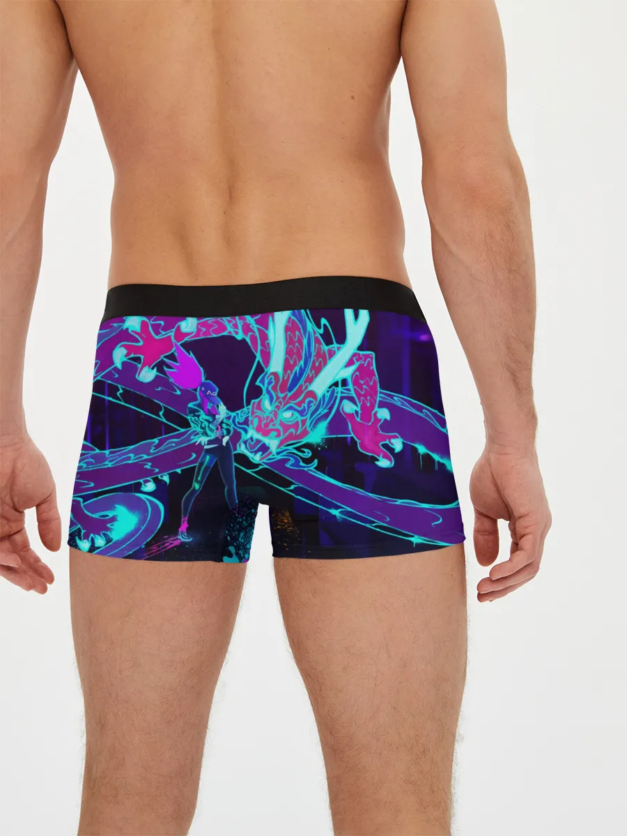 Мужские трусы боксеры / League Of Legends Neon Dragon