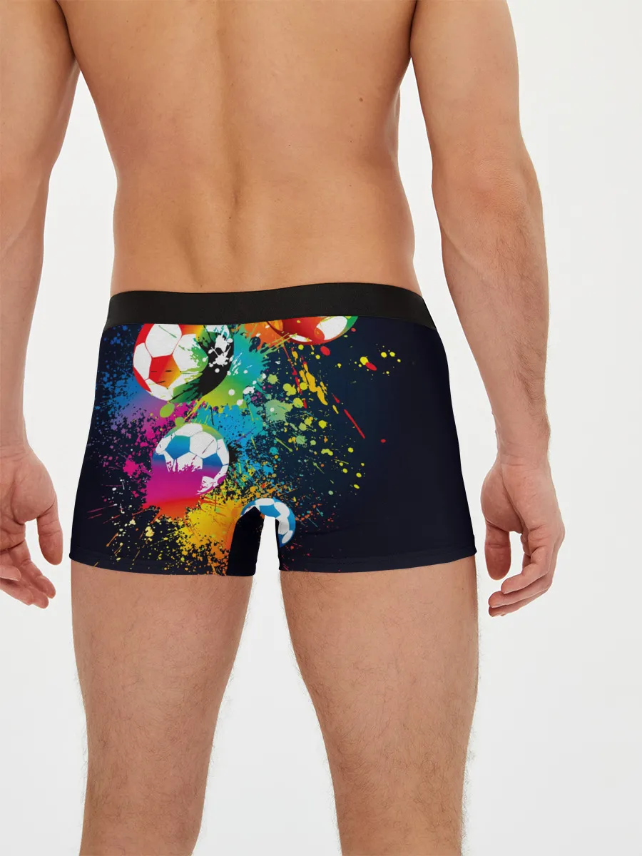 Мужские трусы боксеры / Футбольные мячи