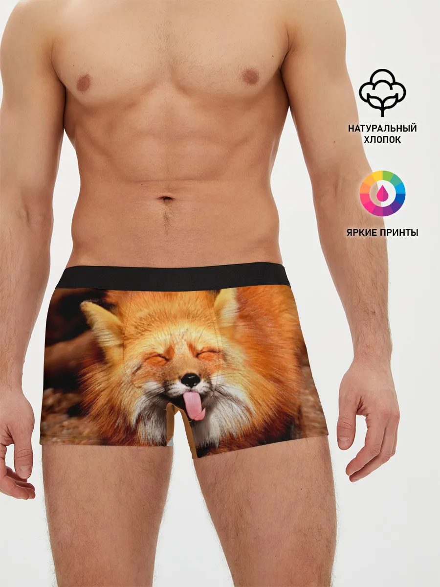 Мужские трусы боксеры / Лиса с языком