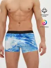 Мужские трусы боксеры / Вода акварель