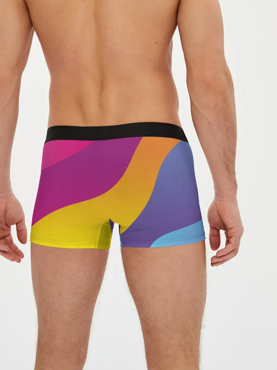 Мужские трусы боксеры / Праздничный жираф