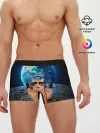 Мужские трусы боксеры / Кот на луне