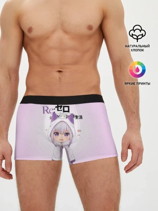 Мужские трусы боксеры / Re:Zero. Эмилия