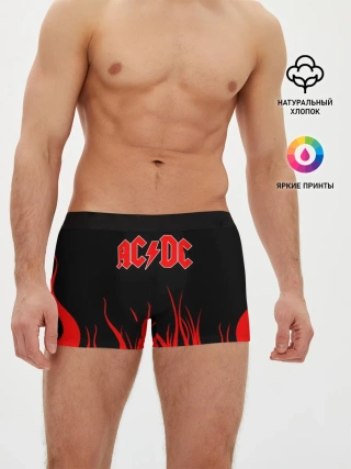 Мужские трусы боксеры / AC DC