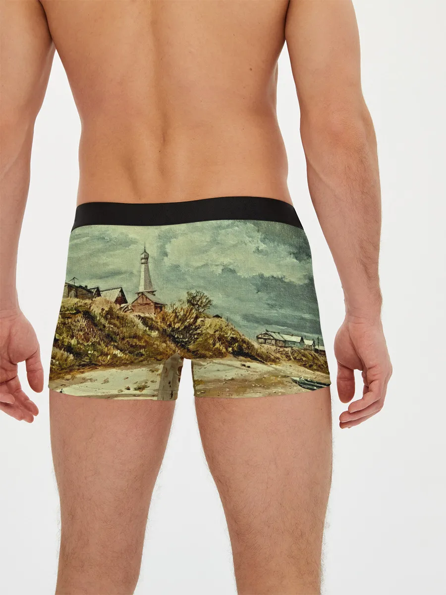 Мужские трусы боксеры / Старинный город