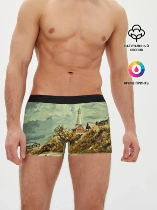 Мужские трусы боксеры / Старинный город