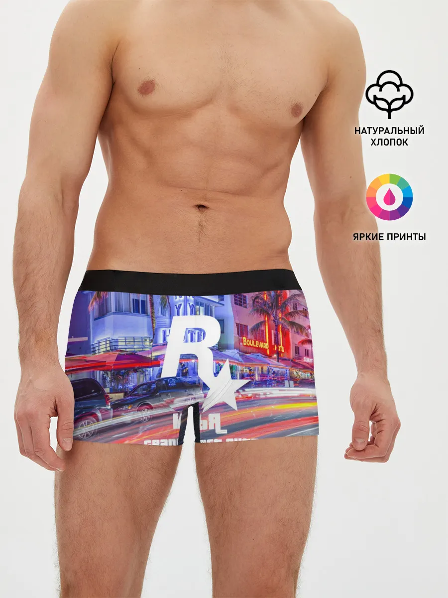 Мужские трусы боксеры / Илья в стиле GTA