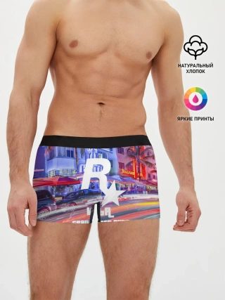 Мужские трусы боксеры / Илья в стиле GTA