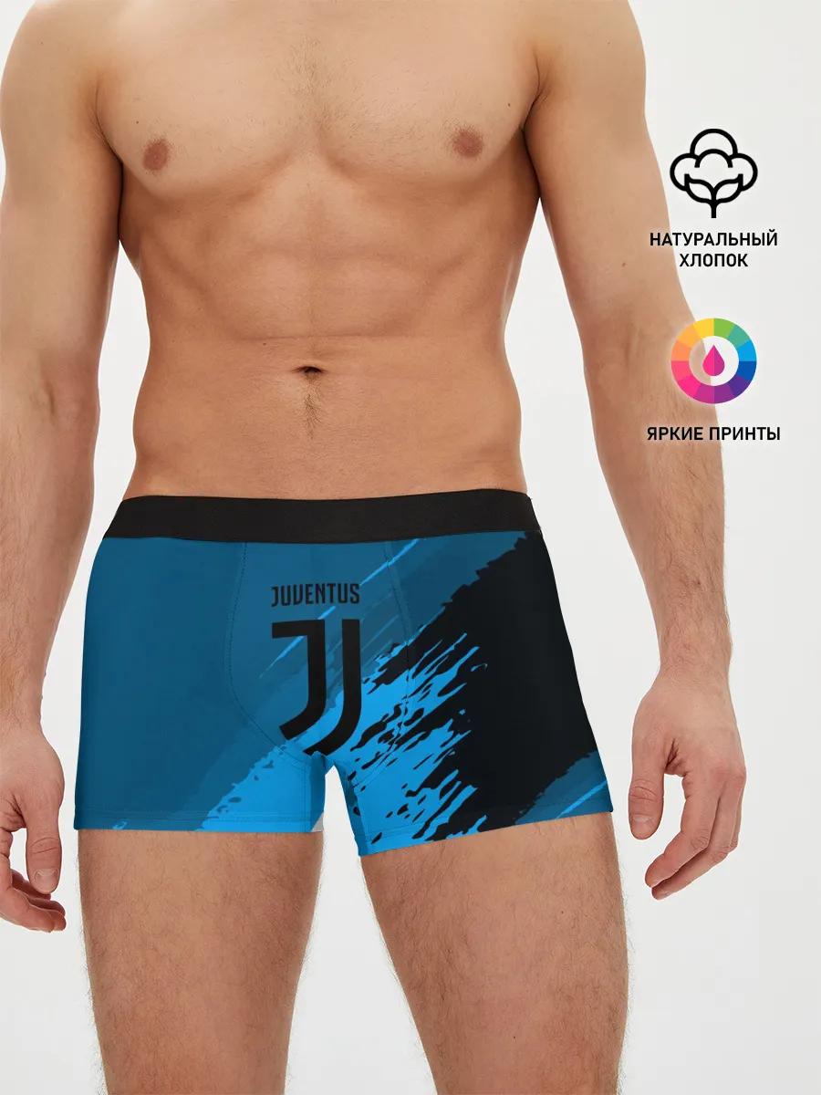 Мужские трусы боксеры / FC Juventus abstract style