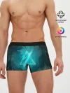 Мужские трусы боксеры / Neon light blue