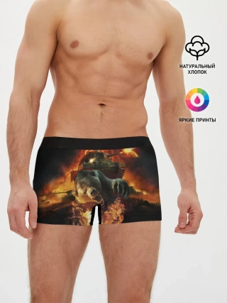 Мужские трусы боксеры / Русский медведь