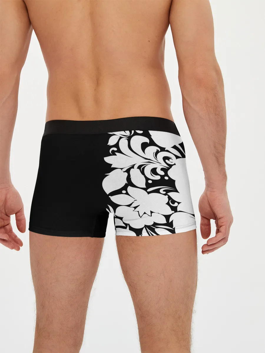 Мужские трусы боксеры / Russia Black&White Style