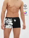 Мужские трусы боксеры / Russia Black&White Style