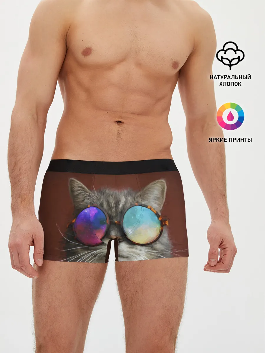 Мужские трусы боксеры / котейки