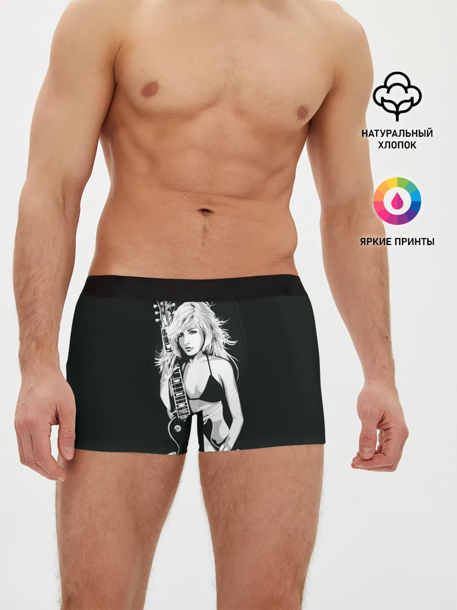 Мужские трусы боксеры / Девушка с гитарой