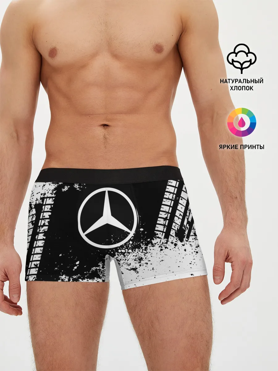Мужские трусы боксеры / Mercedes abstract sport