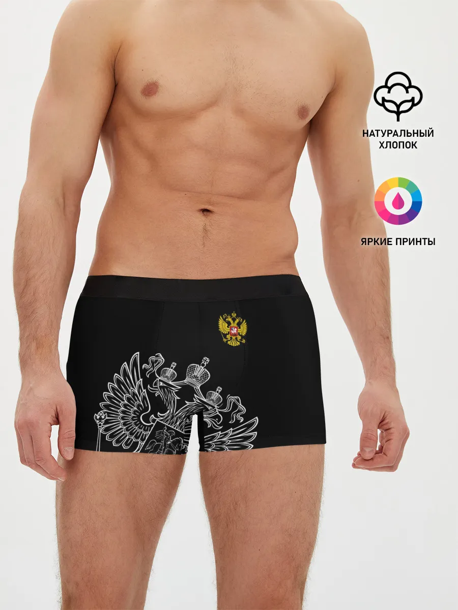 Мужские трусы боксеры / Герб России