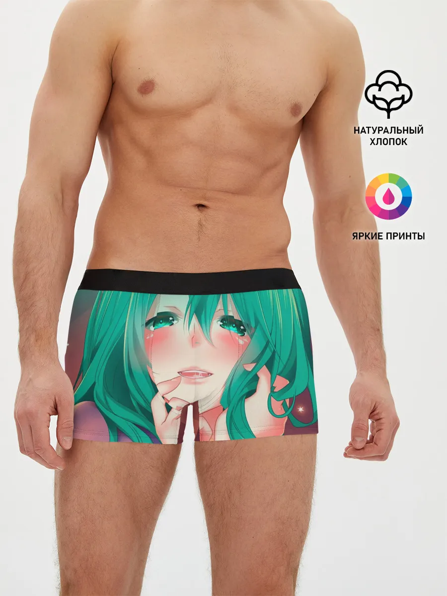 Мужские трусы боксеры / Miku Ahegao