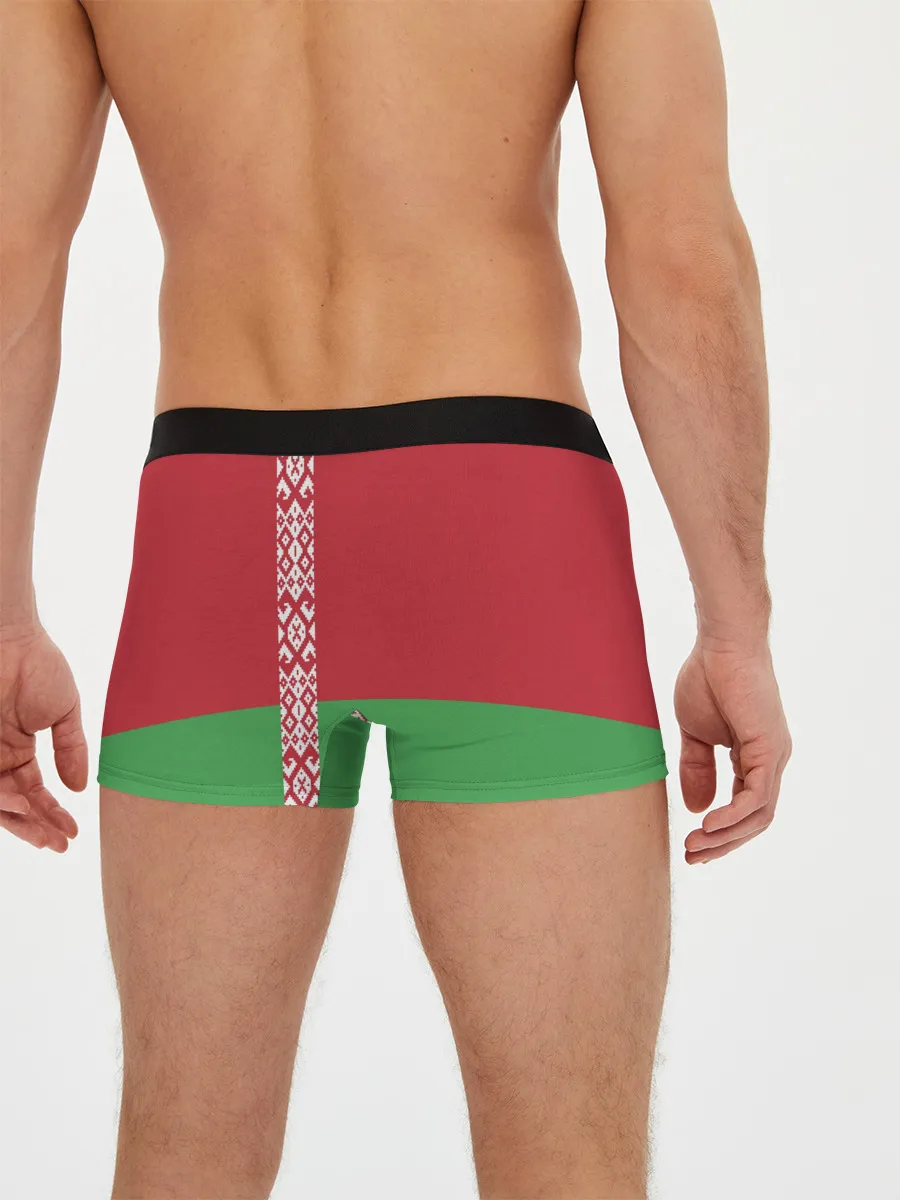 Мужские трусы боксеры / Белоруссия, лента с гербом