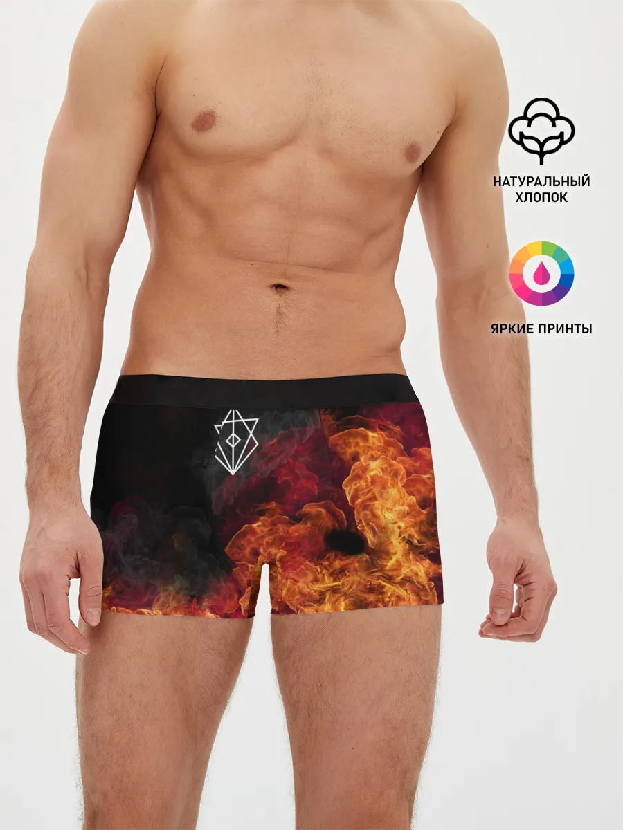 Мужские трусы боксеры / В огне