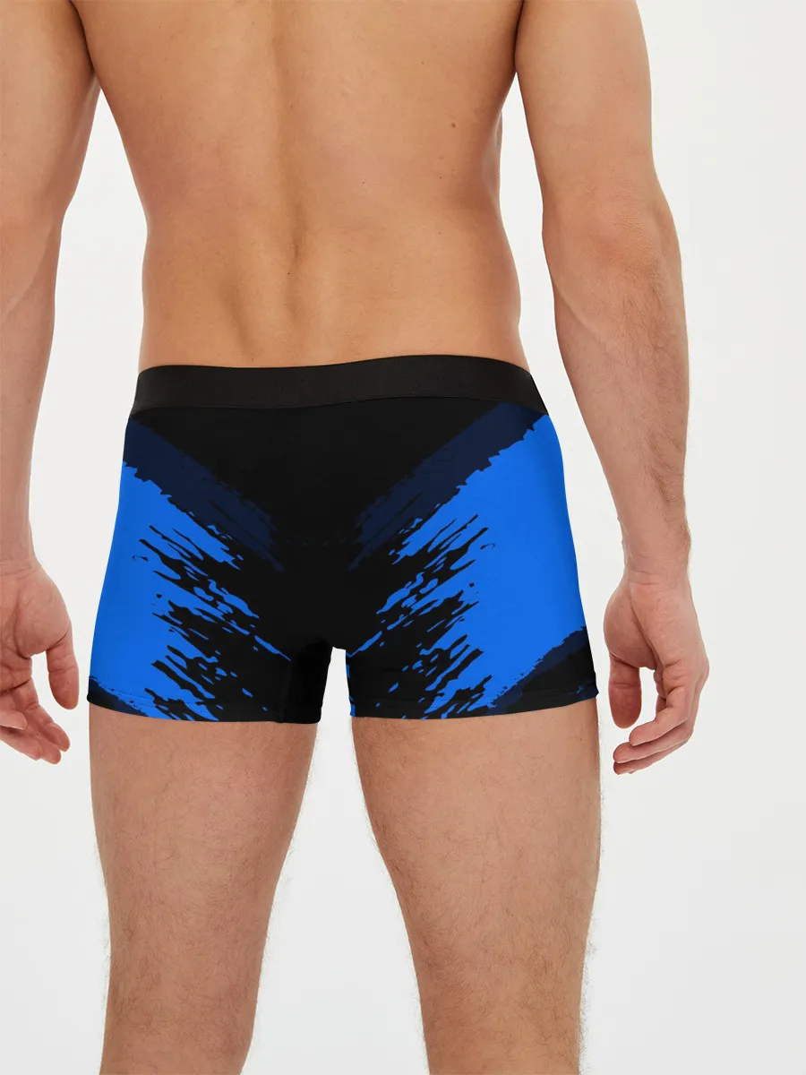 Мужские трусы боксеры / Russia-sport collection BLUE