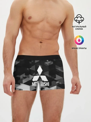 Мужские трусы боксеры / Mitsubishi sport geometry