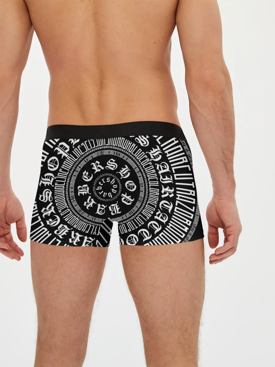 Мужские трусы боксеры / Барбер Каллиграфия
