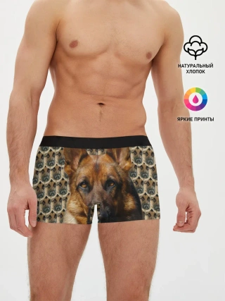 Мужские трусы боксеры / Овчарка