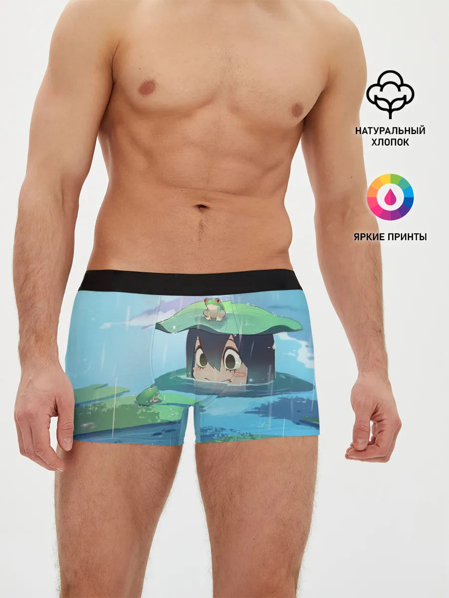 Мужские трусы боксеры / Тсую Асуи прячется под водой