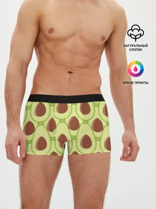 Мужские трусы боксеры / Авокадо