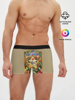 Мужские трусы боксеры / Звезда дачника