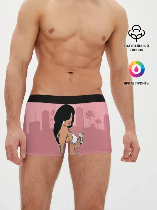 Мужские трусы боксеры / GTA VC - Девушка с мартини