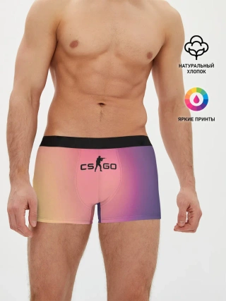Мужские трусы боксеры / CsGo Градиент