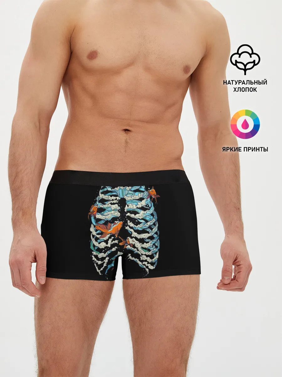 Мужские трусы боксеры / Ребра из Воды