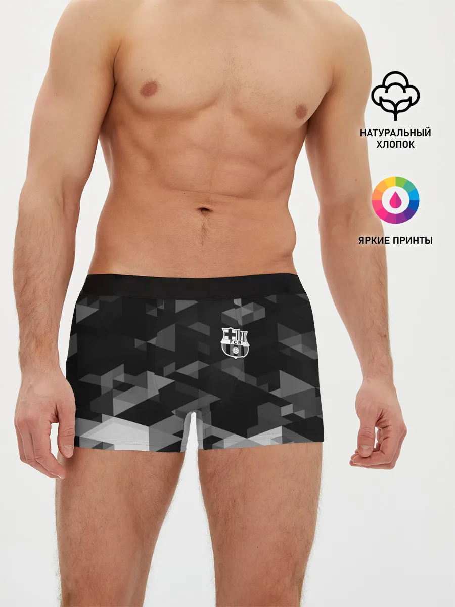 Мужские трусы боксеры / Barcelona Geometry Sport