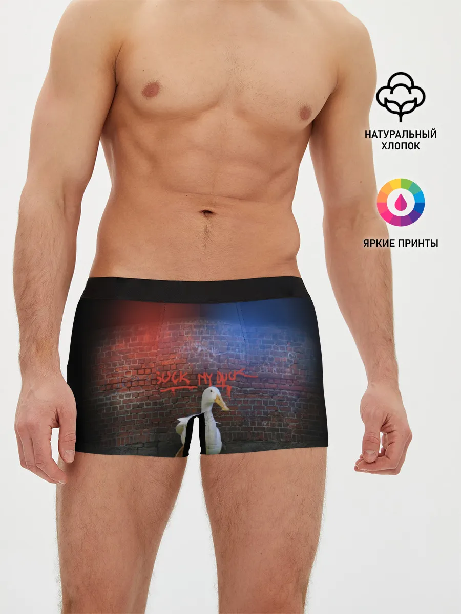 Мужские трусы боксеры / Утиный вандализм