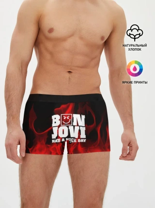 Мужские трусы боксеры / BON JOVI